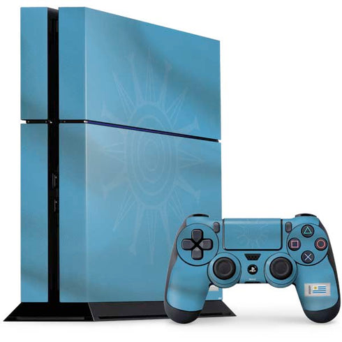 Uruguay Soccer Flag PS4 Console and Controller Bundle Skin
